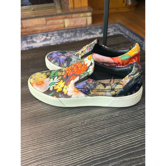 Balenciaga Multicolor Floral Printed Fabric Slip On Sneakers Sz. 39 - Picture 9 of 9